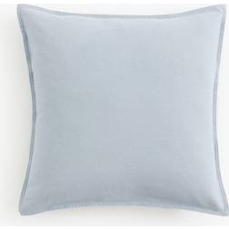 H&M Linen Cushion Cover Blue (50x50cm)
