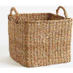 H&M Large Braided Storage - Beige Basket 35cm