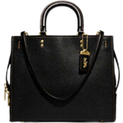 Coach Rogue Bag In Regenerative Leather Brass/black One Size
