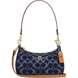 Coach Teri Mini Crossbody Bag In Signature Denim - Gold/Den Gold/Natural