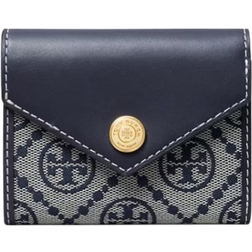 Tory Burch T Monogram Small Envelope Wallet - Navy