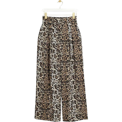 River Island leopard print wide leg trouser co-ord in light brown