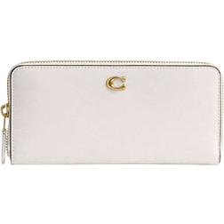 Coach Essential Slim Accordion Zip Wallet - Brass/Chalk