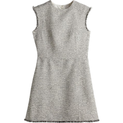 H&M Strukturvevd Kjole - Hvit Dame