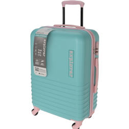 ProWorld Resväska 28 Mintgrön/Rosa handbagage