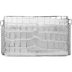 Michael Kors Jet Set Medium Metallic Crossbody Bag - Silver