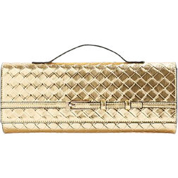 River Island Woven Clutch Bag - Gold