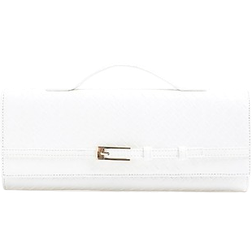 River Island Woven Clutch Bag - White