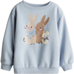 H&M Girls Blue Sweatshirt 1½-2Y