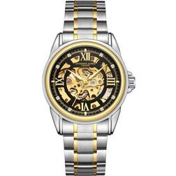 Anthony James Hand Assembled Anthony James Limited Edition Skeleton Automatic Gold One Size