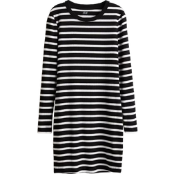 H&M Girls Ribbed Jersey Dress - White