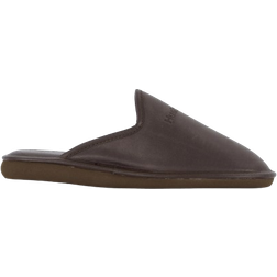 Hush Puppies Leather Slipper Brown Brun
