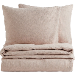 H&M Muslin Double/King Set Duvet Cover Beige (200x200cm)