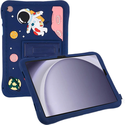 INCOVER Samsung Galaxy Tab A9+ Plus Barnskal med Stativfunktion & Cartoon Mörkblå