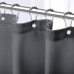NEATERIZE Shower Curtain For Bathroom Charcoal 72 x 72 Inches