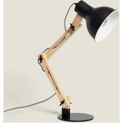 LEDKIA Schreibtischlampe Metall Gratoh Schwarz Tischlampe 33cm
