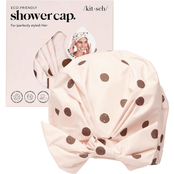 Kitsch Luxe Shower Cap Blush Dot