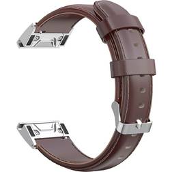 Skalo Læderarmbånd Garmin Fenix 8 Amoled 51mm Brun