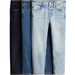 H&M Jungen 3er-Pack Comfort Stretch Slim Fit Jeans Blau 6-7Y