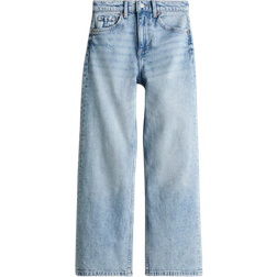 H&M Girls Wide Leg Jeans - Blue