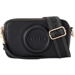 Carvela Women's Cross Body Bag Black Synthetic Mini Roma