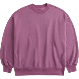 Abercrombie & Fitch Essential Oversized Sunday Crew - Purple Rose