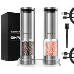 SIMPLETASTE Elektrisk Pepparkvarn Salt och Pepparkvarn Pepparkvarn, Saltkvarn 2st 17.88cm