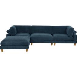 Wade Logan Multi Color Sectional 178 in Wide Sofa 133.5" 4pcs 4 Seater