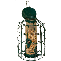 Samuel Alexander Metal Hanging Bird Seed Feeder with Squirrel Guard 27cm H x 16cm W x 16cm D