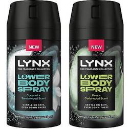 Lynx Lower Body Spray Coconut Sandalwood Pear Cedarwood 100ml