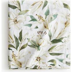 H&M Patterned 140 x 240 cm White Tablecloth Green, Yellow, White, Natural (240x140cm)