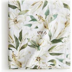 H&M Patterned 140 x 240 cm White Tablecloth White, Yellow, Green, Natural (240x140cm)