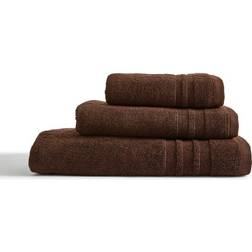 Dunelm Hotel Pure Cotton Bitter Chocolate Bath Towel Brown (170x90cm)