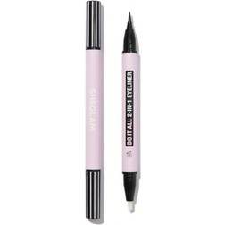 Sheglam Do It All 2-In-1 EyelinerÂ Waterproof Matte Eyeliner With A Eyeliner Remover Sweatproof Smudge-Proof Easy To Use Be Beginner Friendly Black Eyeliner