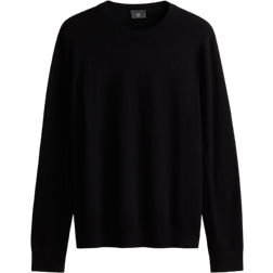 H&M Men Black Slim Fit Fine-knit jumper