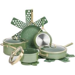 Thyme & Table Supreme Cookware Set with lid 12 Parts