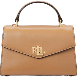 Lauren Ralph Lauren Leather Small Farrah Satchel - Buff