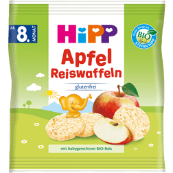 Hipp Økologiske æbleriskager, 8. måned 365.00 DKK/1 30g 1pak