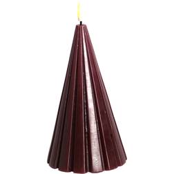 Sirius Laura Trä H. 23 cm Bordeaux LED-ljus 23cm
