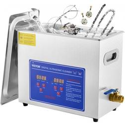 VEVOR Ultrasonic Cleaner Machine 6L Rustfrit Stål