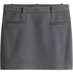 H&M Dressy Mini Skirt Gray