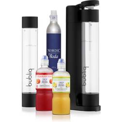 bubliq Kolsyremaskin 800 ml Value Pack Mattsvart