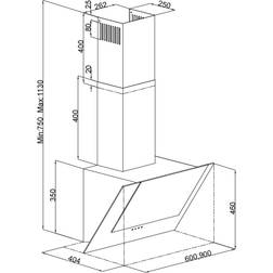 Silverline Pe340-90sr Vägghängda Köksflaktar, Svart