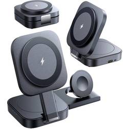 3-i-1 Trådløs Oplader Magnetisk