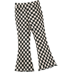 Shein Toddler Girls Plaid Flare Leg Trousers