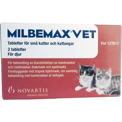 Novartis Milbemax Vet for Small Cats and Kittens 2 Tablets