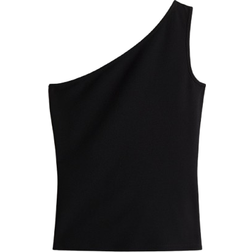 H&M One-Shoulder Vest Top - Black