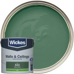 Wickes Vinyl Silk Emulsion Estate Wall Paint Estate Green 2.5L
