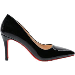 Shein Women's Pointed Toe Comfortable And Fashionable Black High Heels For Parties And Banquets