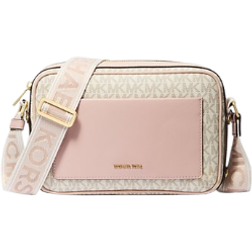 Michael Kors Maeve Large Signature Logo Crossbody Bag - Pink